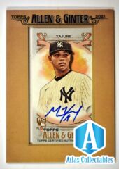 2021 Topps Allen & Ginter Mini Auto #FMA-MY Miguel Yajure